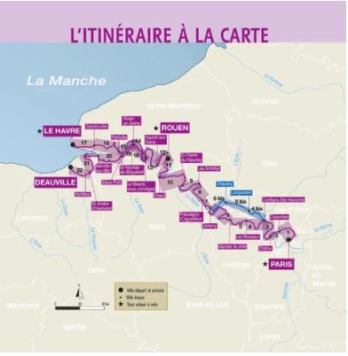 Guide vélo - La Seine à vélo : Paris/Le Havre/Deauville | Chamina guide vélo Chamina 