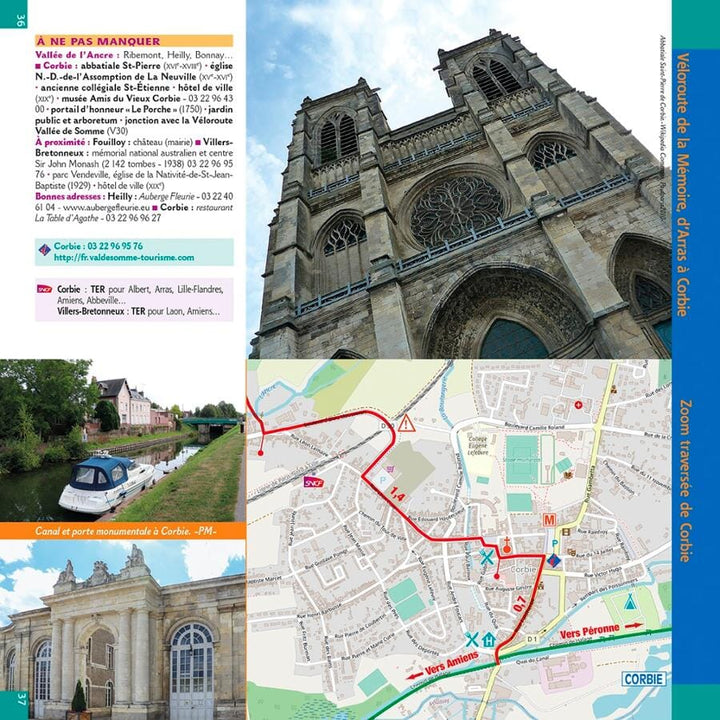 Guide vélo - La Somme à vélo | Chamina guide petit format Chamina 