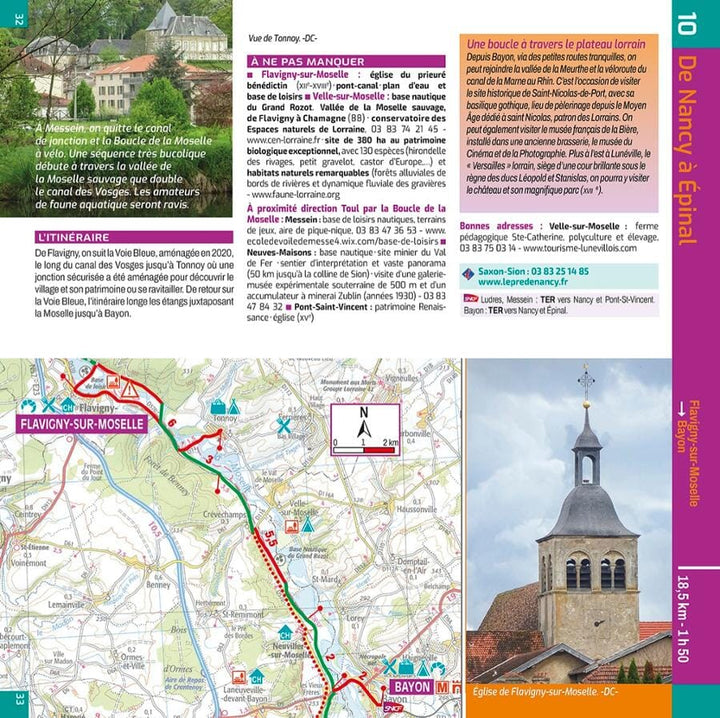Guide vélo - La Voie Bleue : Moselle-Saône à vélo | Chamina guide petit format Chamina 