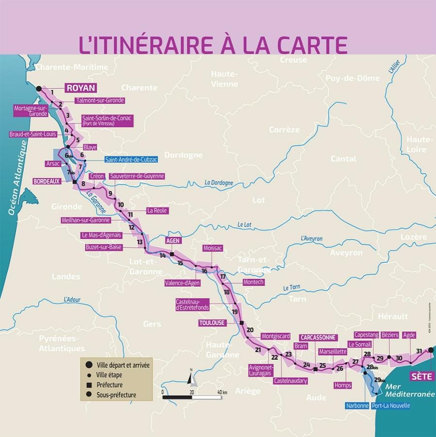 Guide vélo - Le Canal des 2 mers, de l'Atlantique à la Méditerranée | Chamina guide cycliste Chamina
