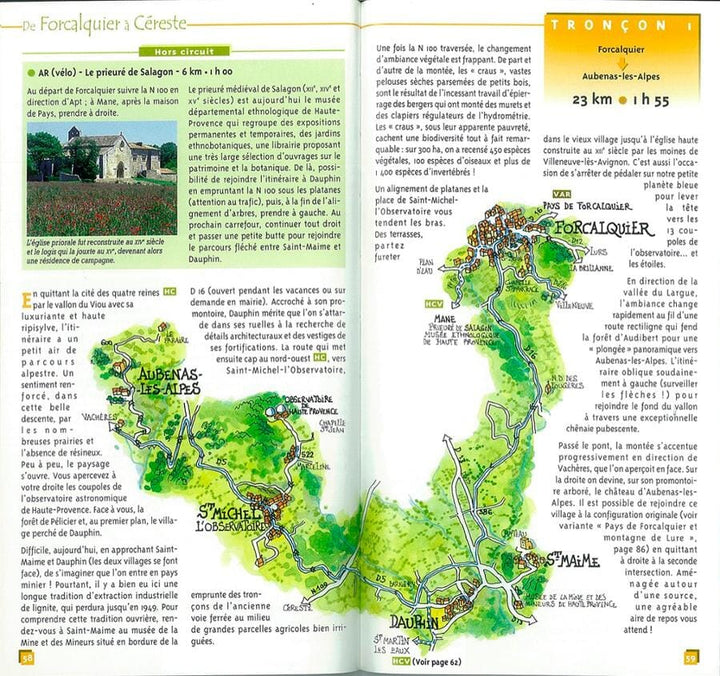 Guide vélo - Le Luberon (Provence-Alpes-Côte-d'Azur) | Chamina guide petit format Chamina 
