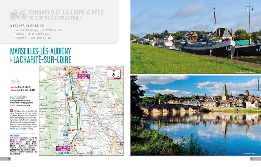 Guide vélo - Les plus belles étapes à vélo en famille - 92 étapes incontournables | Chamina beau livre Chamina 