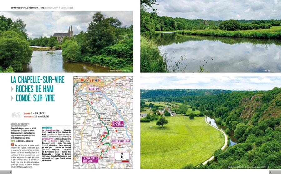 Guide vélo - France : Les plus belles étapes à vélo en famille - 92 étapes incontournables | Chamina beau livre Chamina