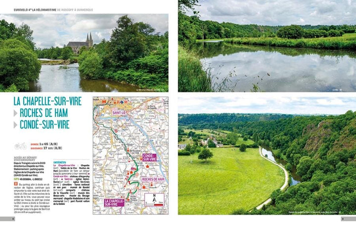 Guide vélo - Les plus belles étapes à vélo en famille - 92 étapes incontournables | Chamina beau livre Chamina 
