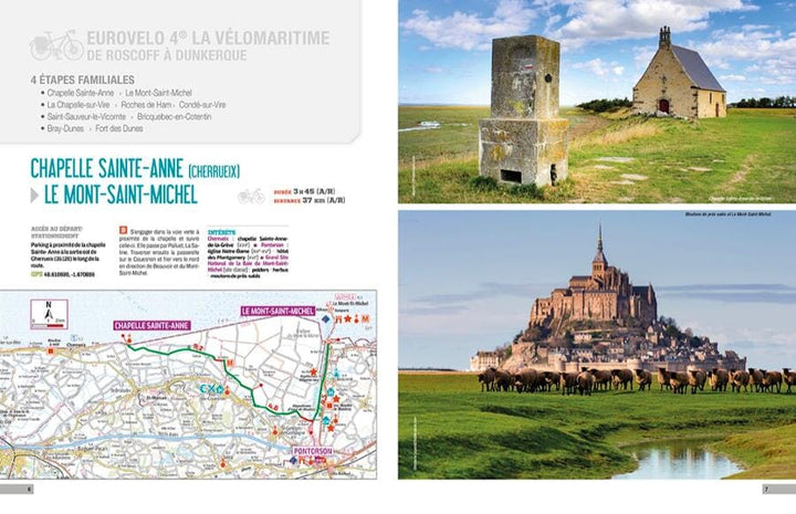Guide vélo - Les plus belles étapes à vélo en famille - 92 étapes incontournables | Chamina beau livre Chamina 