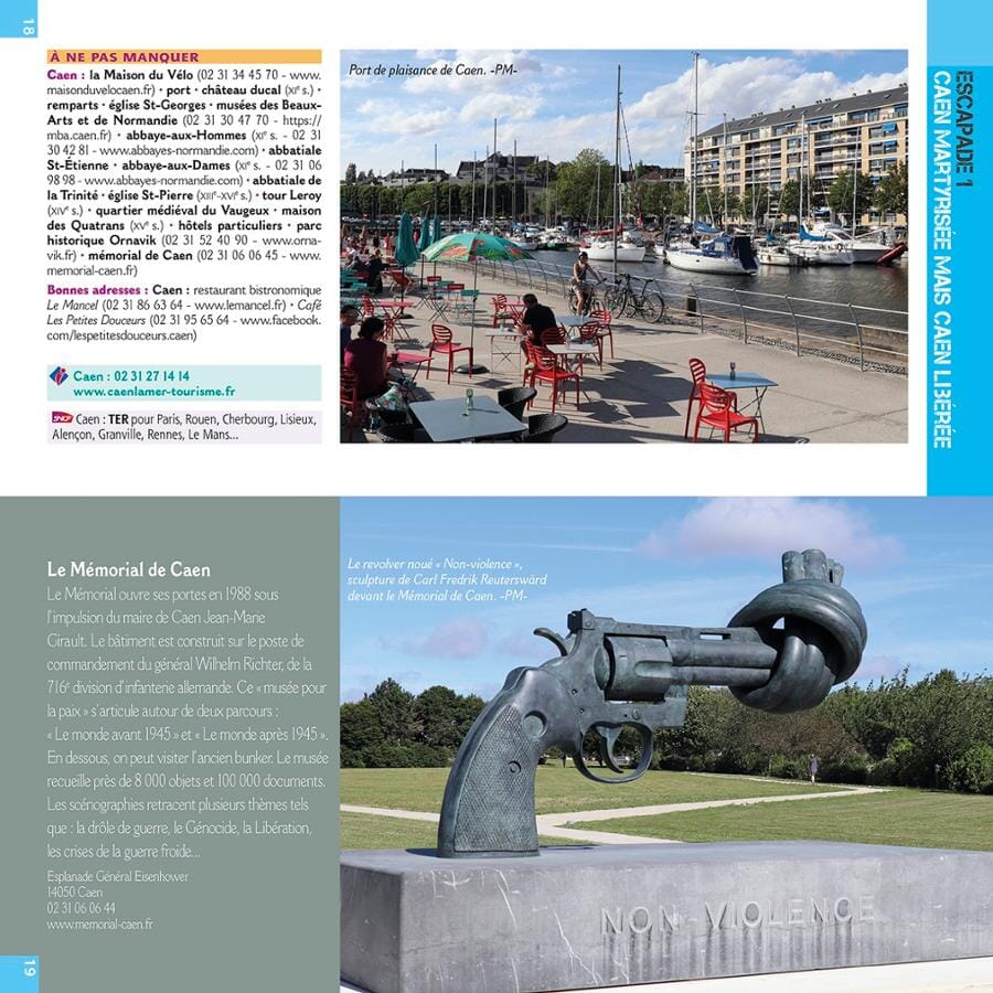 Guide vélo - Plages du débarquement à vélo | Chamina guide petit format Chamina 