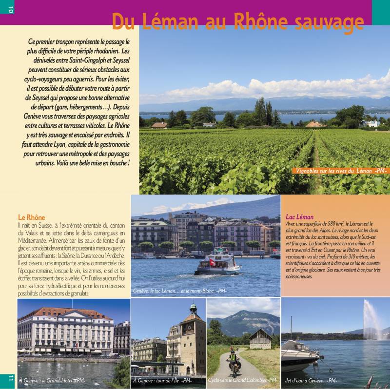 Guide vélo - Via Rhôna, du Léman à la Méditerranée | Chamina guide vélo Chamina 
