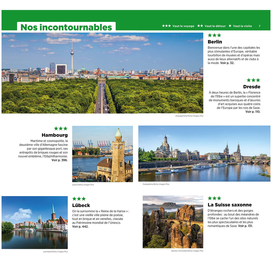 Guide Vert - Allemagne Nord et Centre : Berlin, Hambourg, Cologne, Dresde - Édition 2023 | Michelin guide de voyage Michelin 