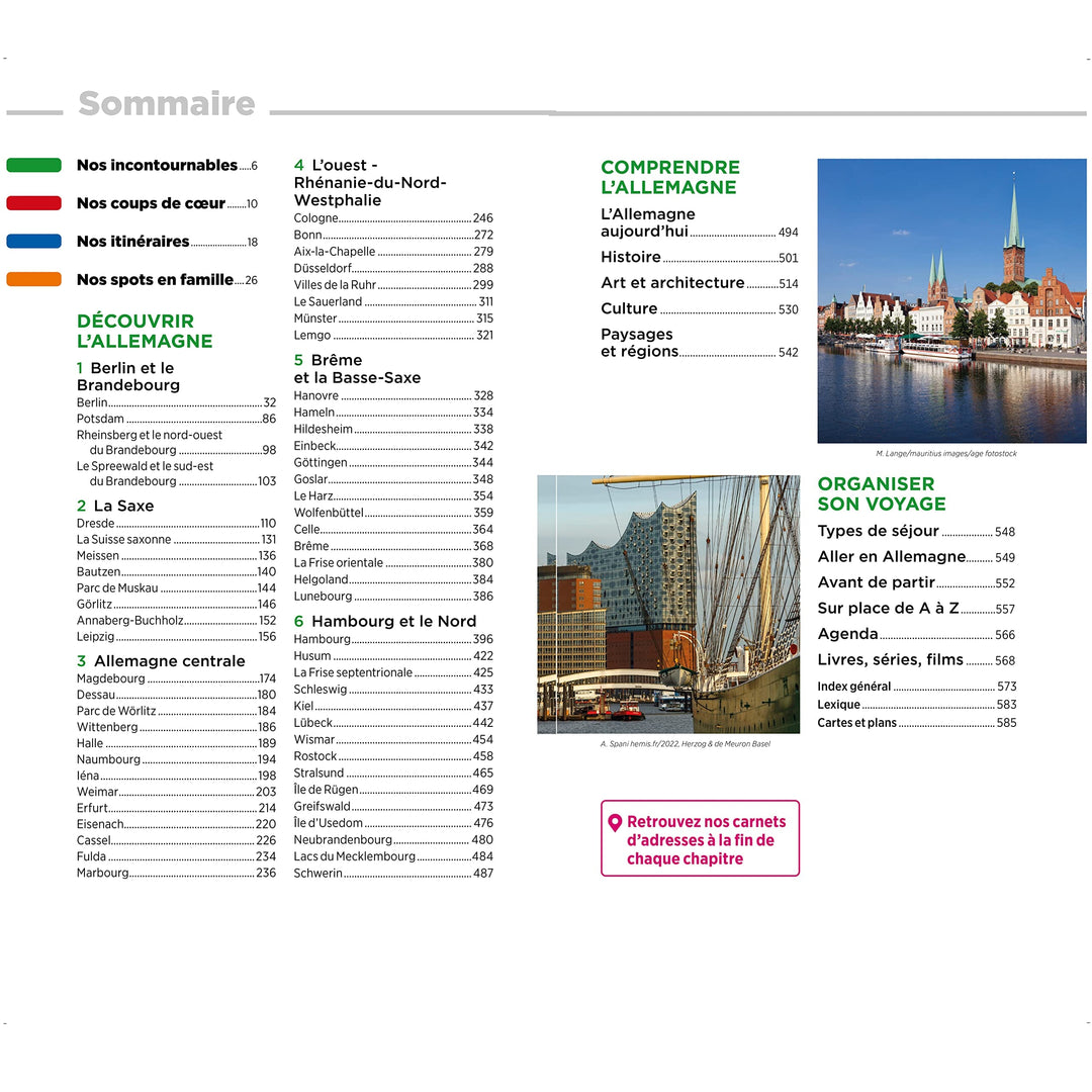 Guide Vert - Allemagne Nord et Centre : Berlin, Hambourg, Cologne, Dresde - Édition 2023 | Michelin guide de voyage Michelin 