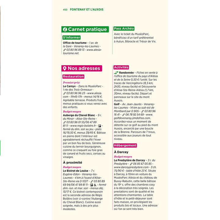 Guide Vert - Bourgogne - Édition 2023 | Michelin guide de voyage Michelin 