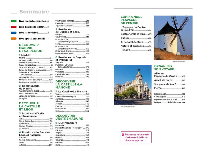 Guide Vert - Espagne du Centre - Madrid, Castille, Estrémadure | Michelin guide de voyage Michelin 