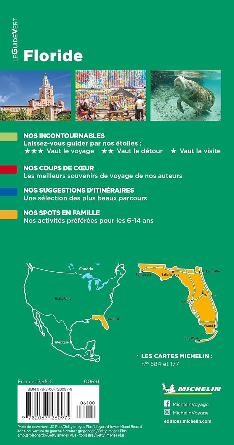 Guide Vert - Floride - Édition 2023 | Michelin guide de voyage Michelin 