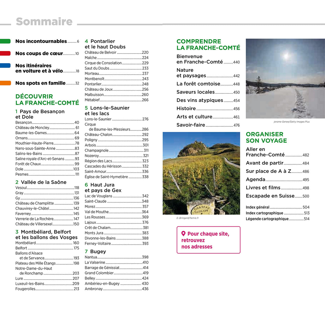 Guide Vert - Franche-Comté, Montagnes du Jura - Édition 2023 | Michelin guide de voyage Michelin 