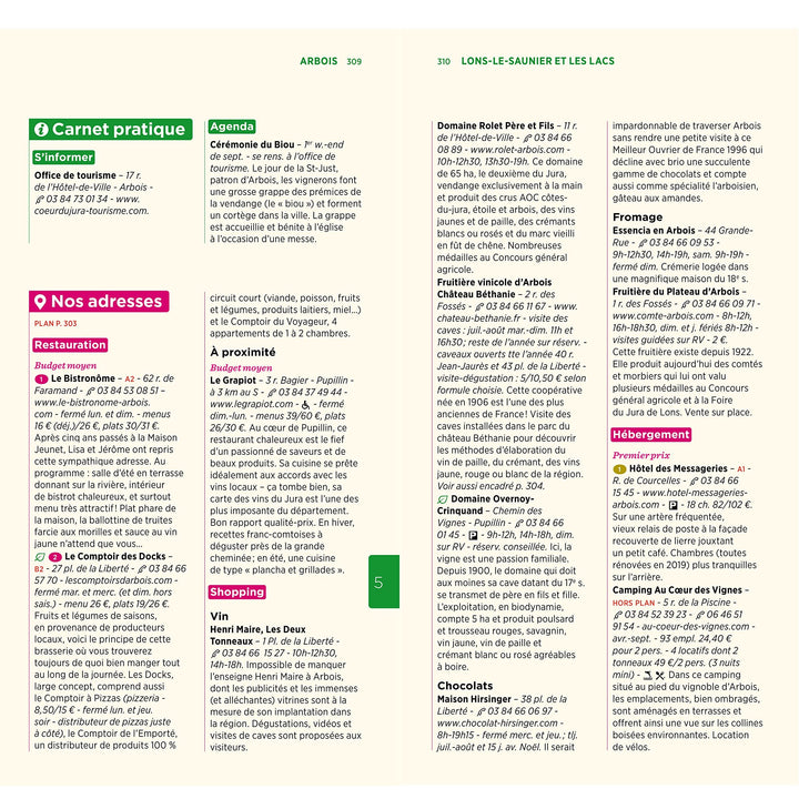 Guide Vert - Franche-Comté, Montagnes du Jura - Édition 2023 | Michelin guide de voyage Michelin 
