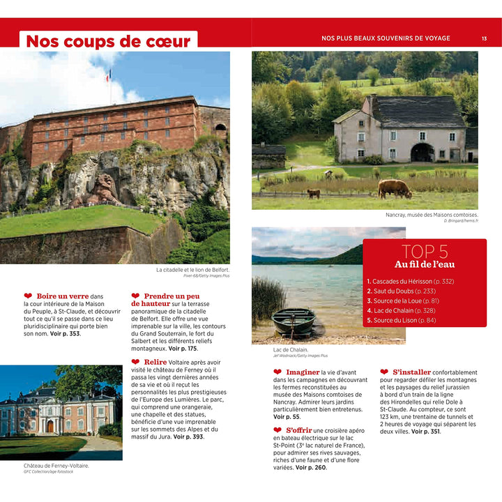 Guide Vert - Franche-Comté, Montagnes du Jura - Édition 2023 | Michelin guide de voyage Michelin 
