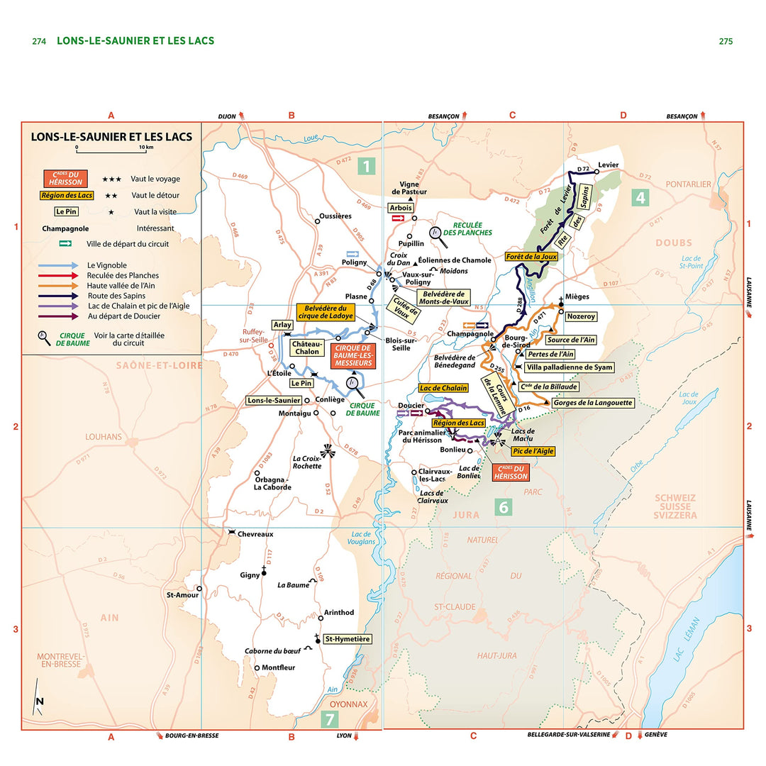 Guide Vert - Franche-Comté, Montagnes du Jura - Édition 2023 | Michelin guide de voyage Michelin 