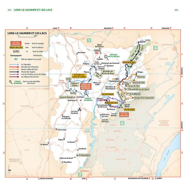 Guide Vert - Franche-Comté, Montagnes du Jura - Édition 2023 | Michelin guide de voyage Michelin 