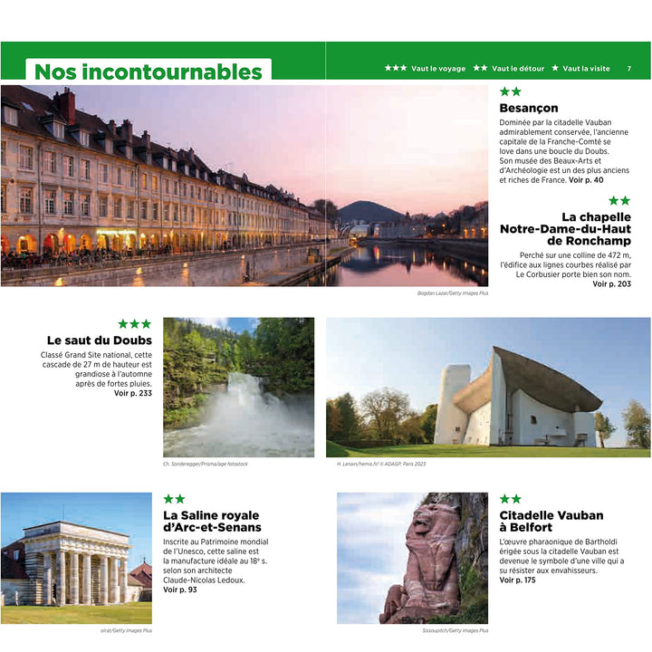 Guide Vert - Franche-Comté, Montagnes du Jura - Édition 2023 | Michelin guide de voyage Michelin 