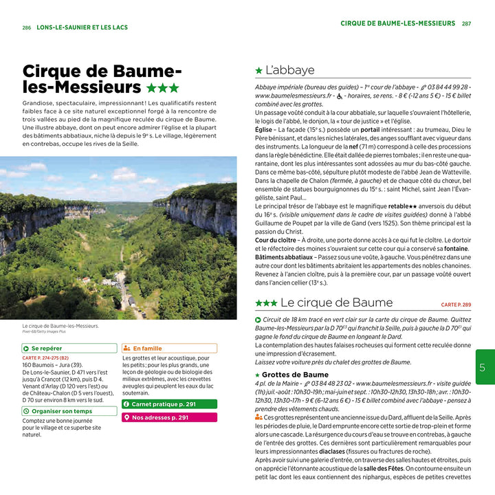 Guide Vert - Franche-Comté, Montagnes du Jura - Édition 2023 | Michelin guide de voyage Michelin 