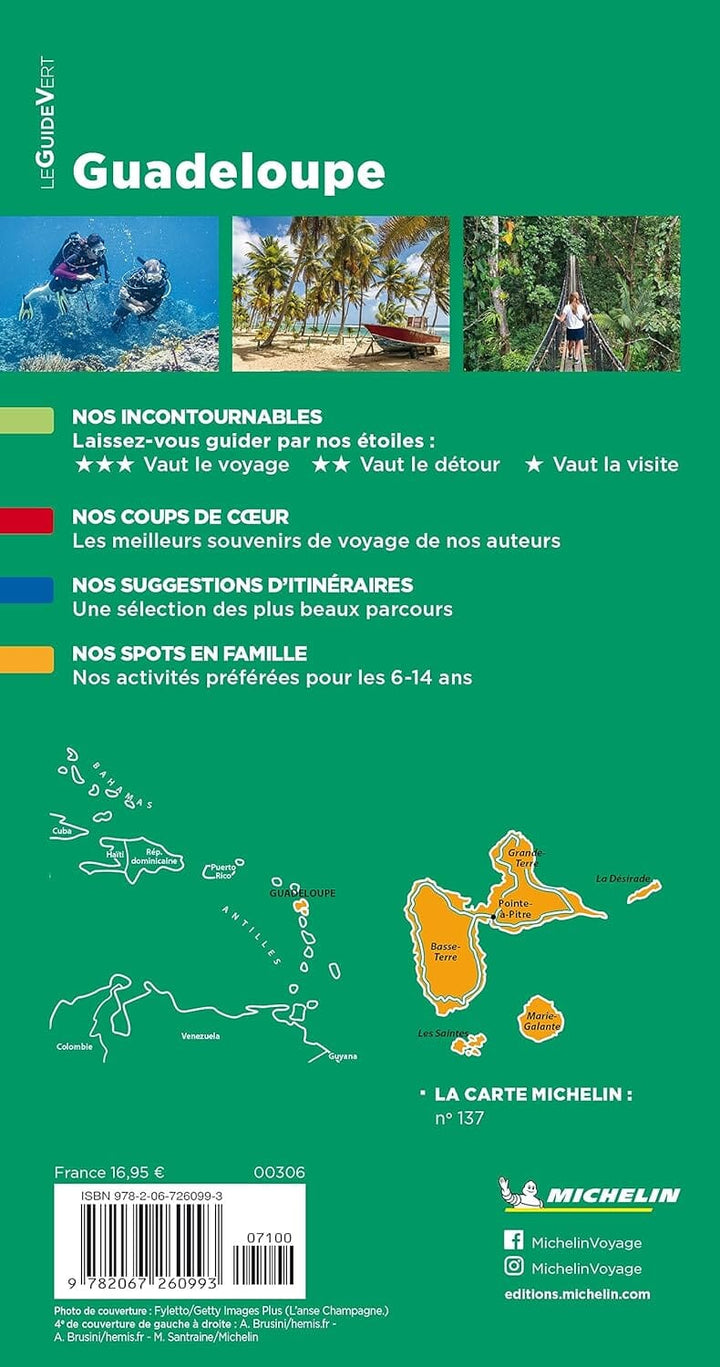 Guide Vert - Guadeloupe - Édition 2023 | Michelin guide de voyage Michelin 