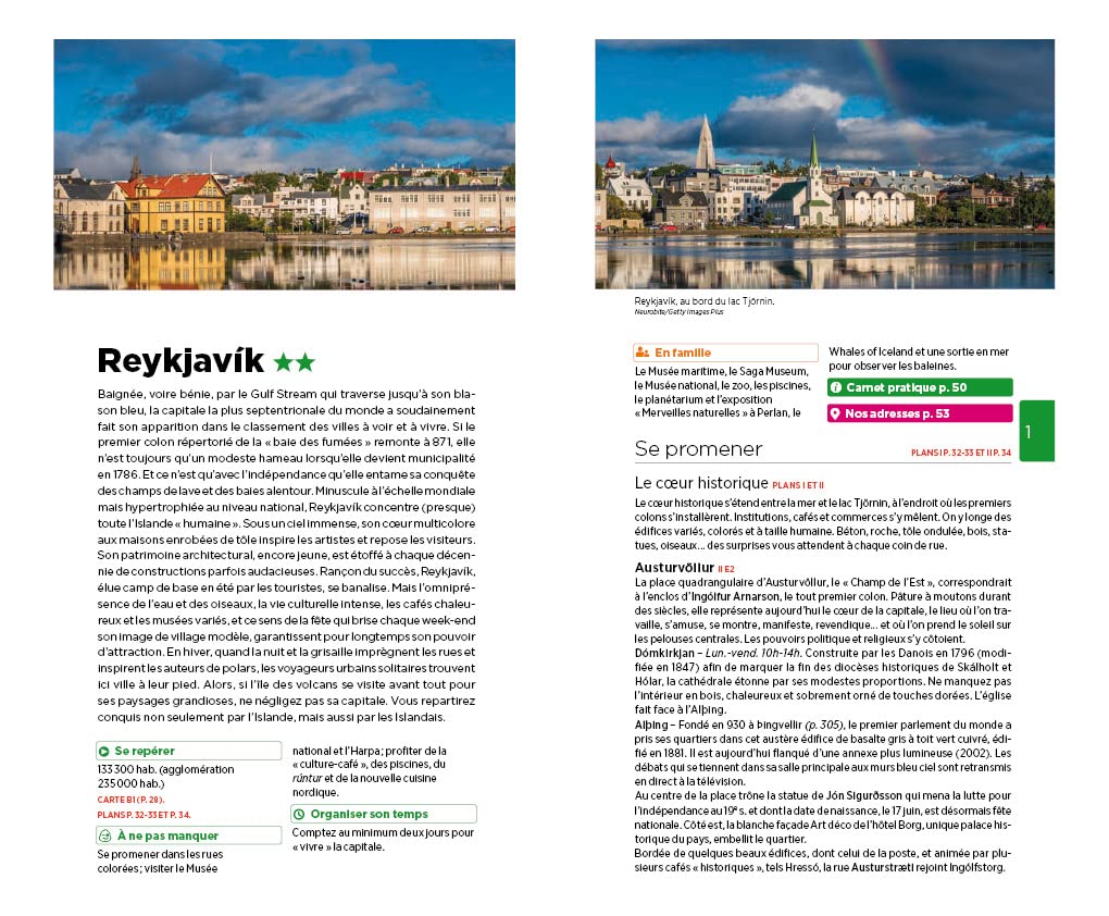 Guide Vert - Islande - Édition 2022 | Michelin guide de voyage Michelin 