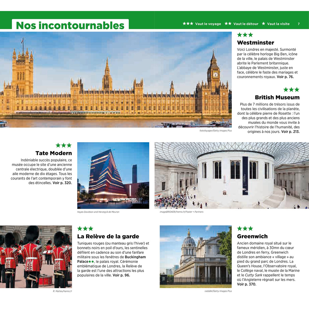 Guide Vert - Londres - Édition 2023 | Michelin guide de voyage Michelin 