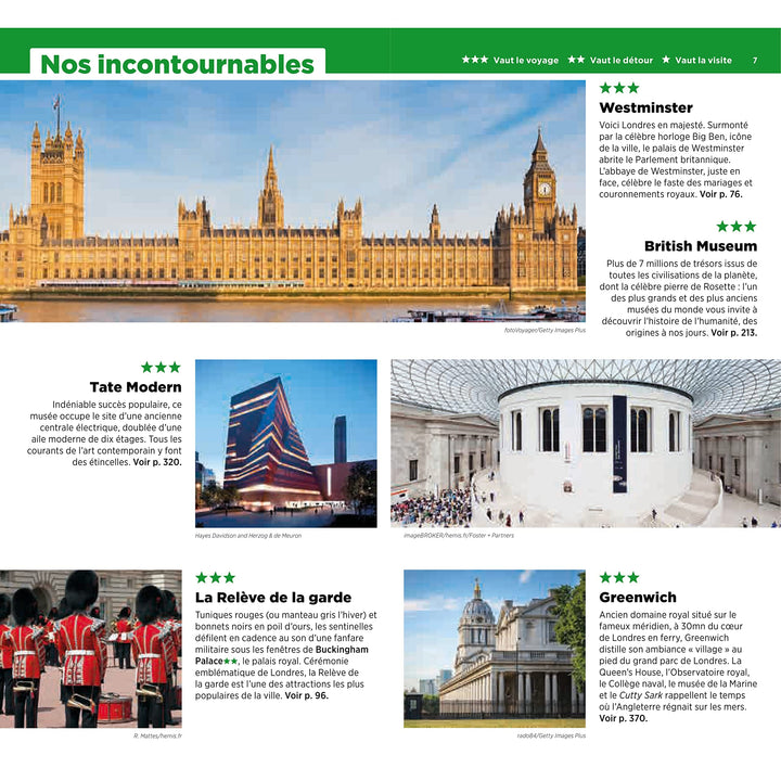 Guide Vert - Londres - Édition 2023 | Michelin guide de voyage Michelin 