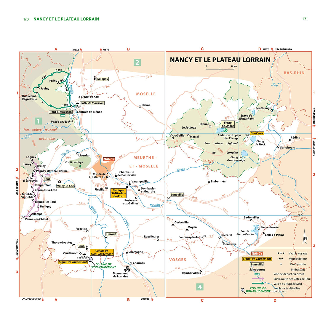 Guide Vert - Lorraine : Metz, Nancy, Verdun, massif des Vosges - Édition 2023 | Michelin guide de voyage Michelin 