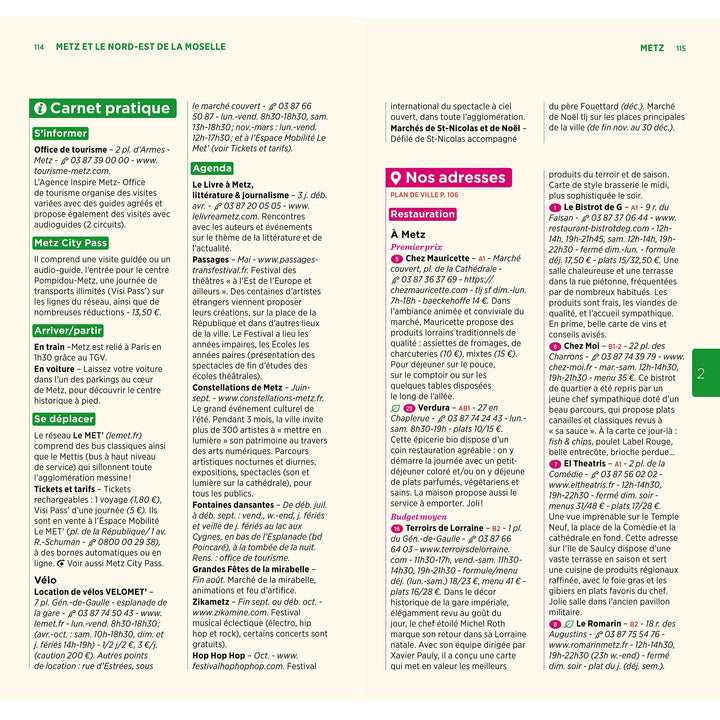 Guide Vert - Lorraine : Metz, Nancy, Verdun, massif des Vosges - Édition 2023 | Michelin guide de voyage Michelin 