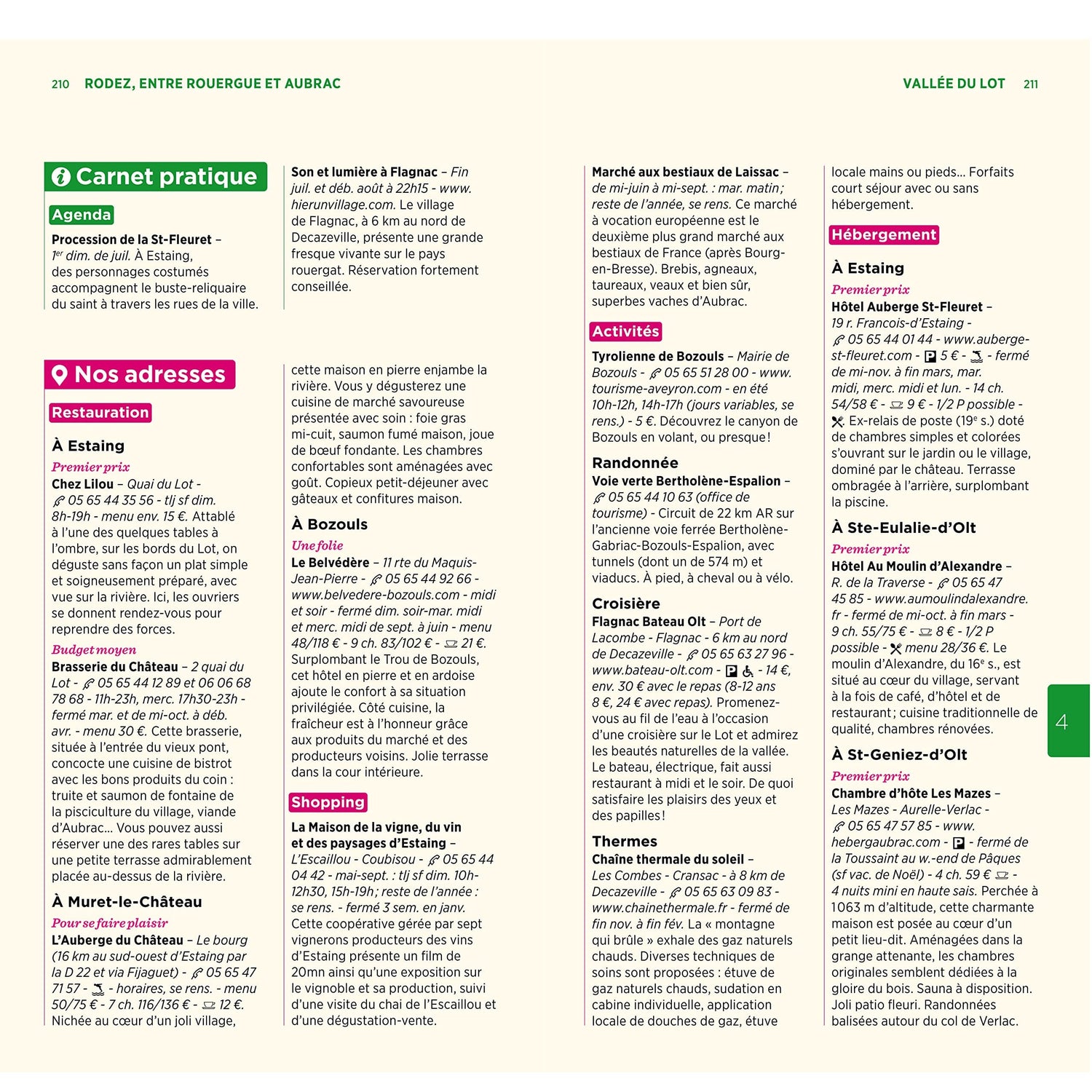 Guide Vert - Lot, Aveyron, Vallée du Tarn - Édition 2025 | Michelin guide de voyage Michelin