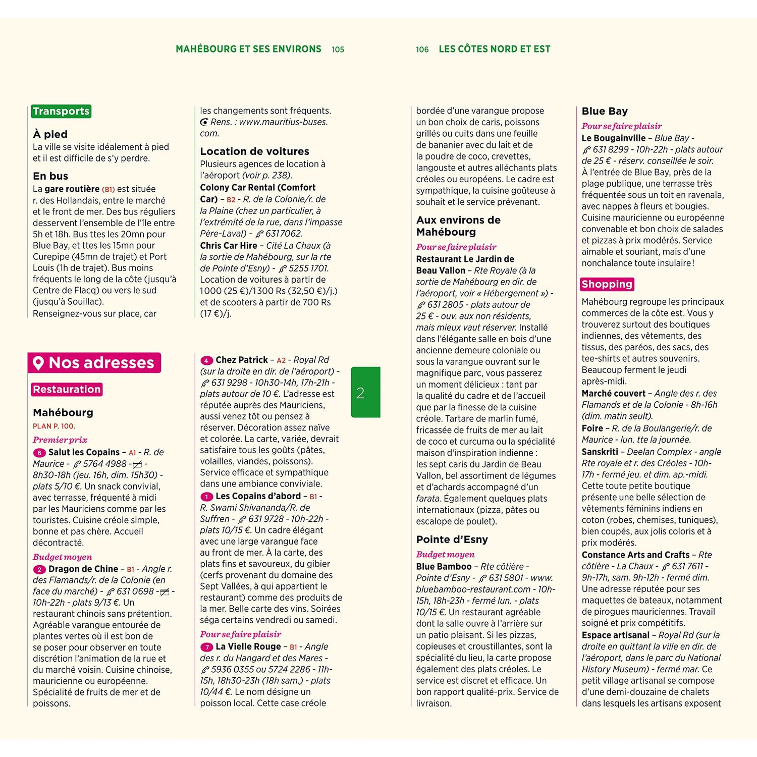 Guide Vert - Maurice, Rodrigues - Édition 2025 | Michelin guide de voyage Michelin