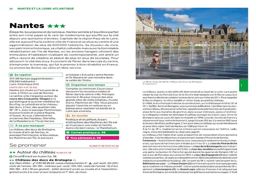Guide Vert - Pays de la Loire - Édition 2022 | Michelin guide de voyage Michelin 