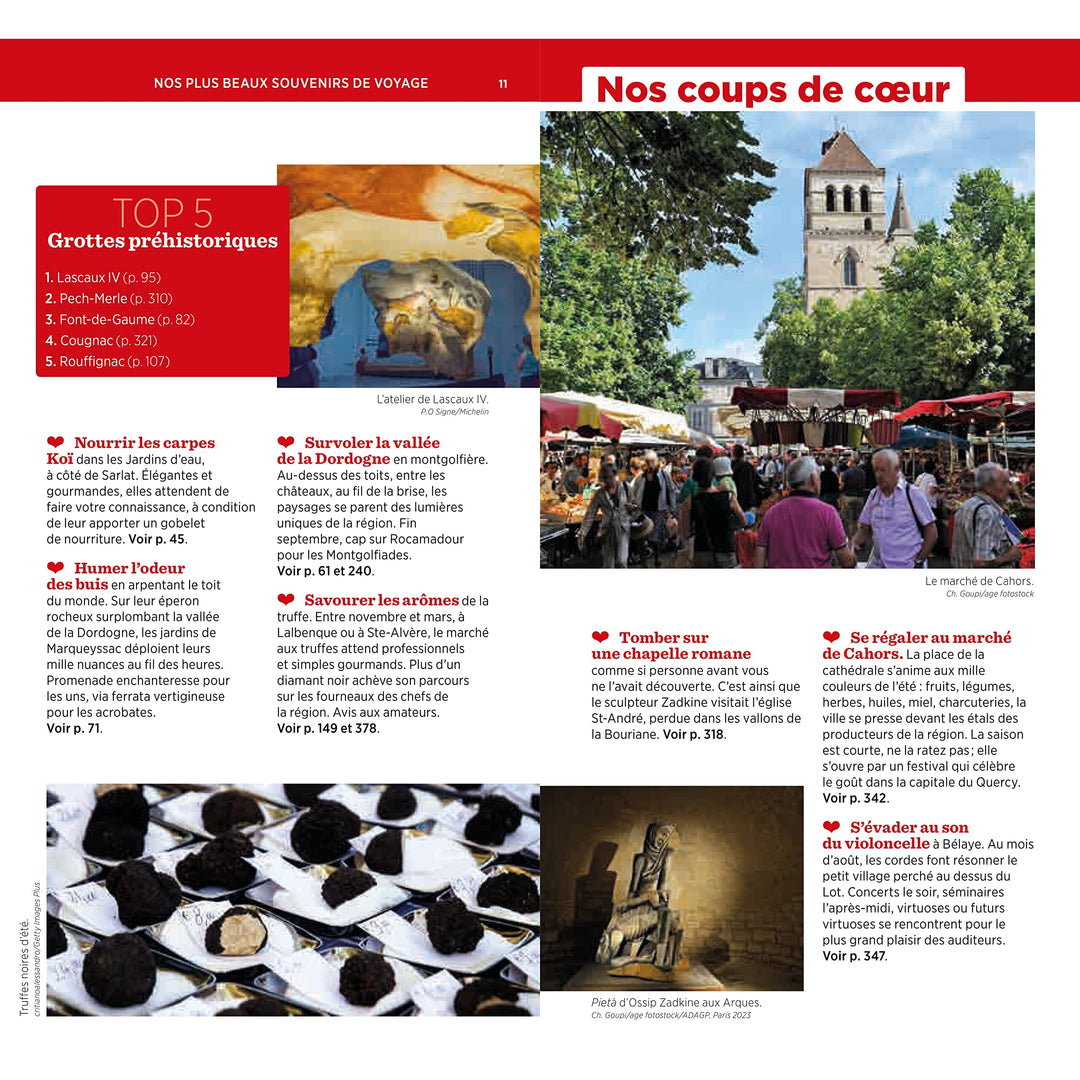 Guide Vert - Périgord, Quercy (Dordogne, Lot) - Édition 2023 | Michelin guide de voyage Michelin 