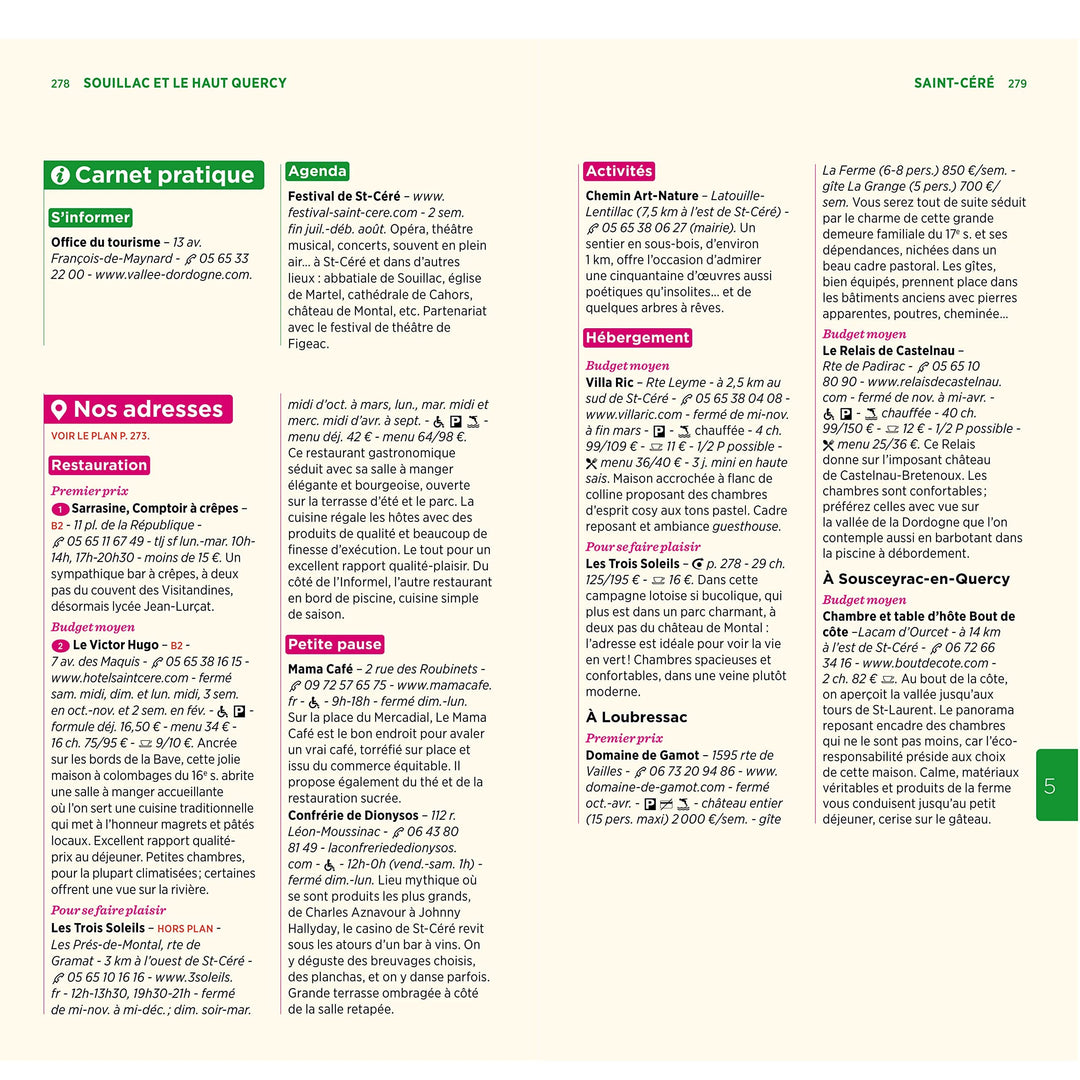 Guide Vert - Périgord, Quercy (Dordogne, Lot) - Édition 2023 | Michelin guide de voyage Michelin 