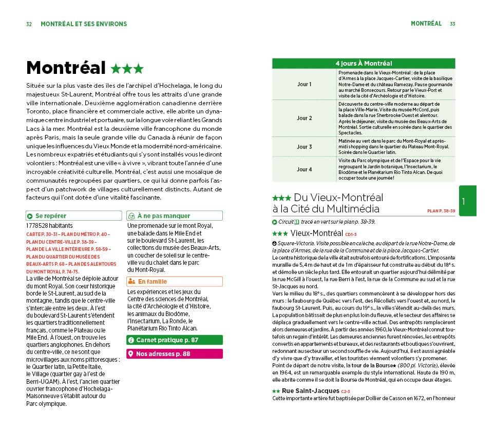 Guide Vert - Québec & Provinces de l'Atlantique - Édition 2025 | Michelin guide de voyage Michelin