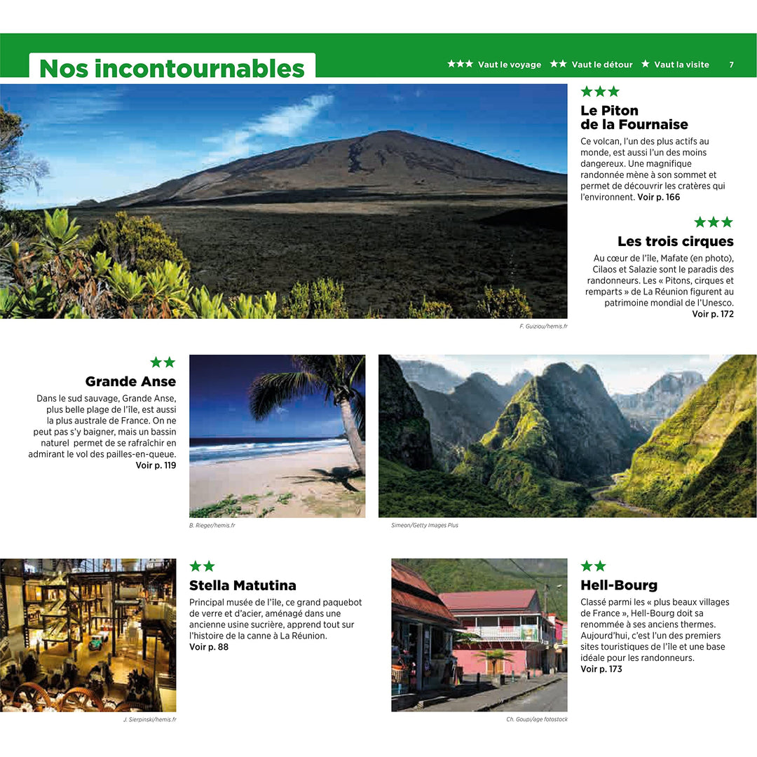 Guide Vert - Réunion - Édition 2023 | Michelin guide de voyage Michelin 