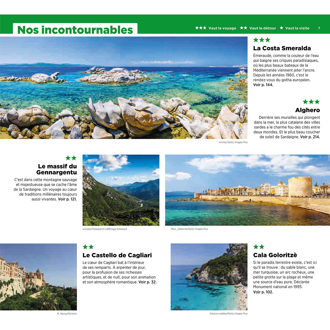Guide Vert - Sardaigne - Édition 2023 | Michelin guide de voyage Michelin 