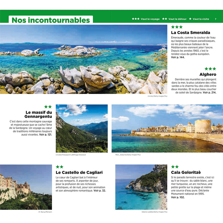 Guide Vert - Sardaigne - Édition 2023 | Michelin guide de voyage Michelin 