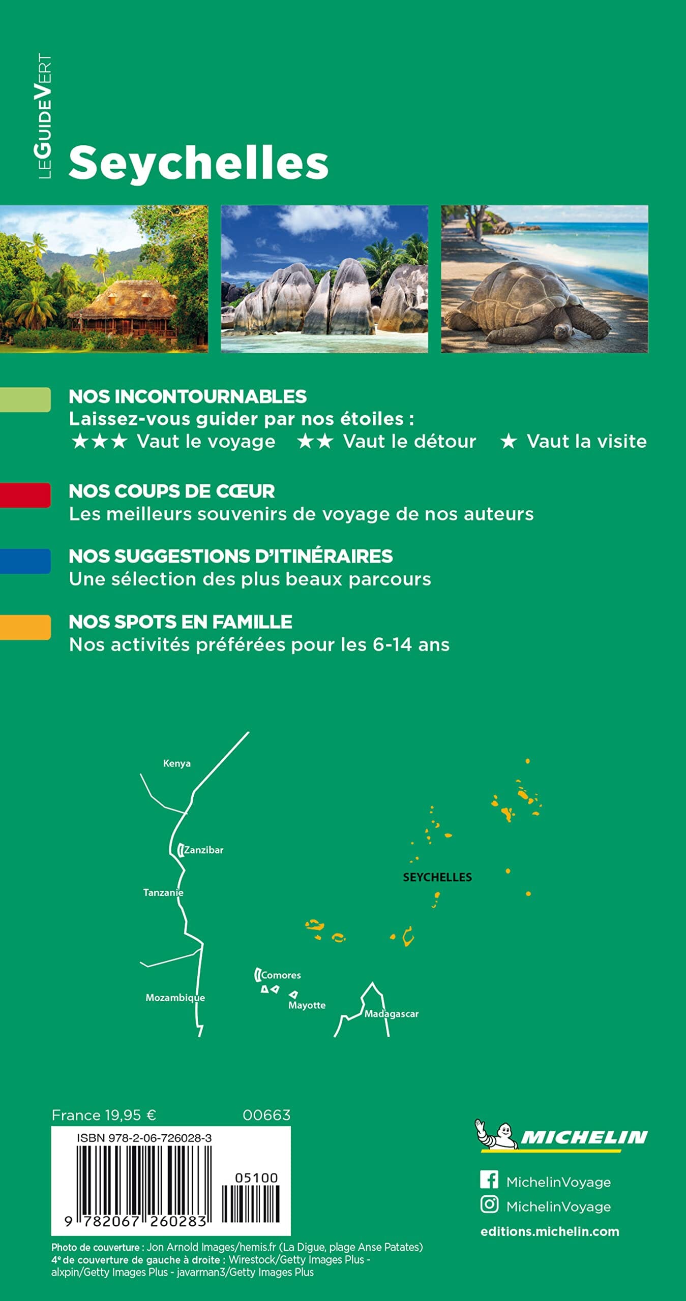 Guide Vert - Seychelles - Édition 2023 | Michelin guide de voyage Michelin 