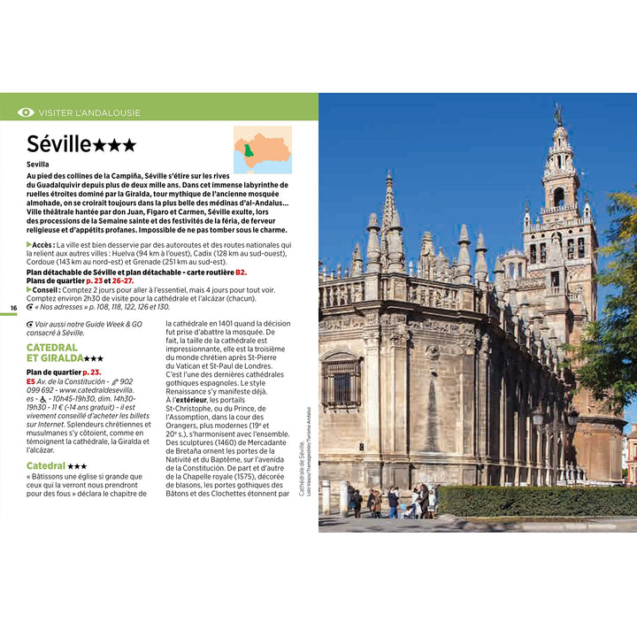 Guide Vert Week & GO - Andalousie - Édition 2023 | Michelin guide petit format Michelin 