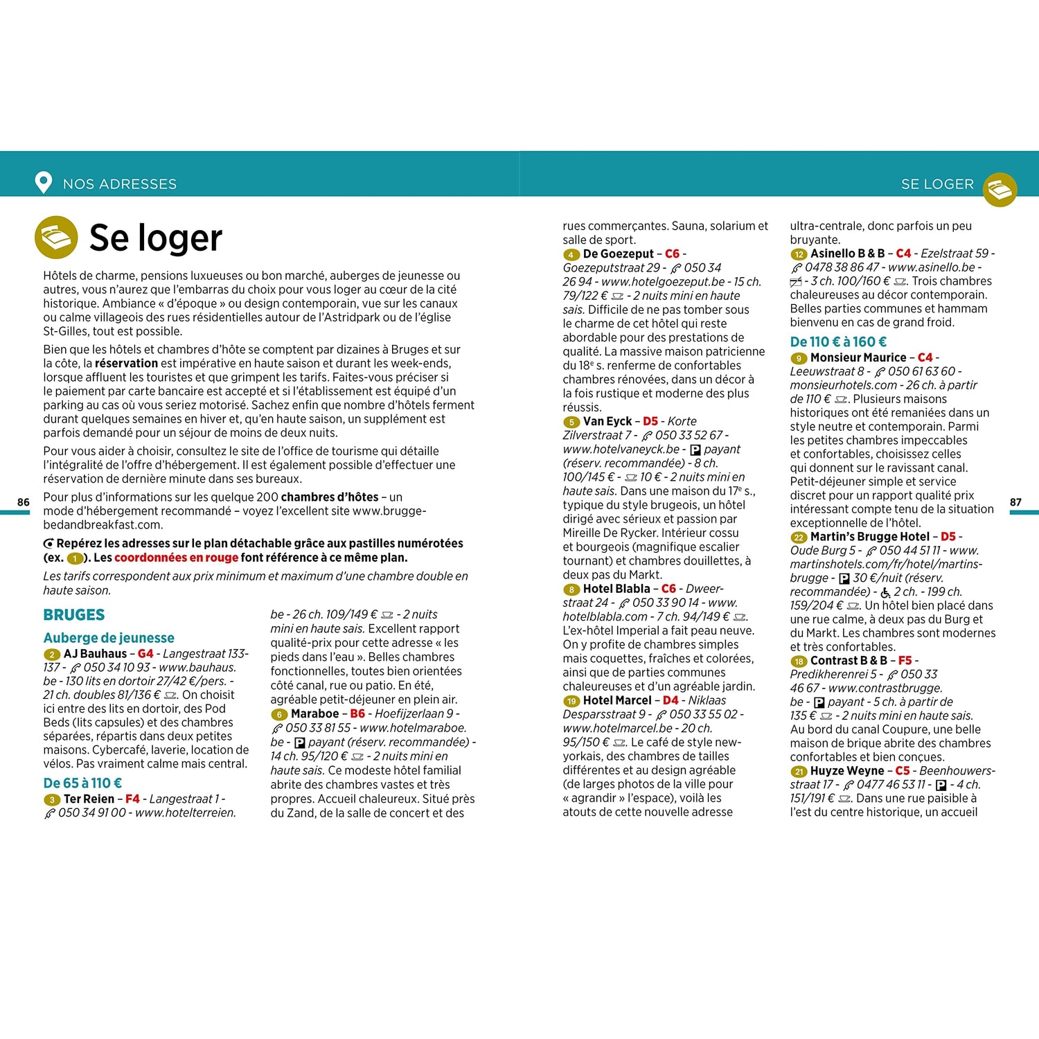 Guide Vert compact - Bruges & la côte belge - Édition 2025 | Michelin guide de voyage Michelin