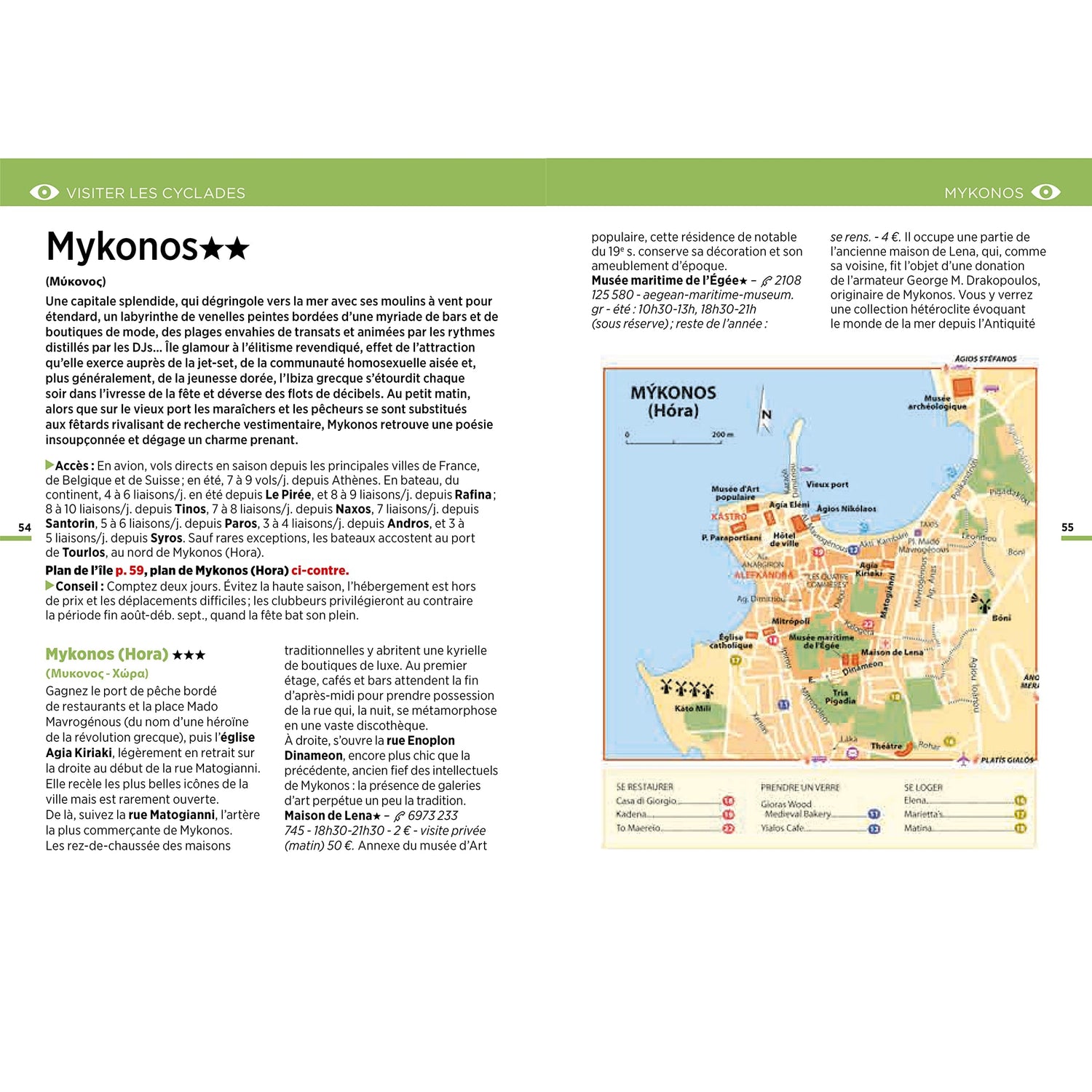 Guide Vert Week & GO - Cyclades - Édition 2023 | Michelin guide de voyage Michelin