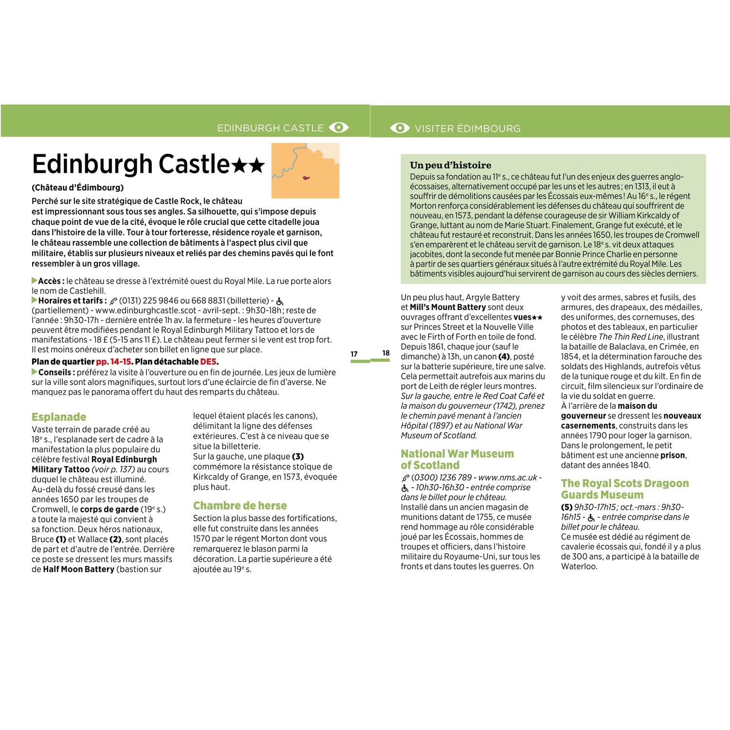 Guide Vert compact - Edimbourg + plan - Édition 2025 | Michelin guide de voyage Michelin