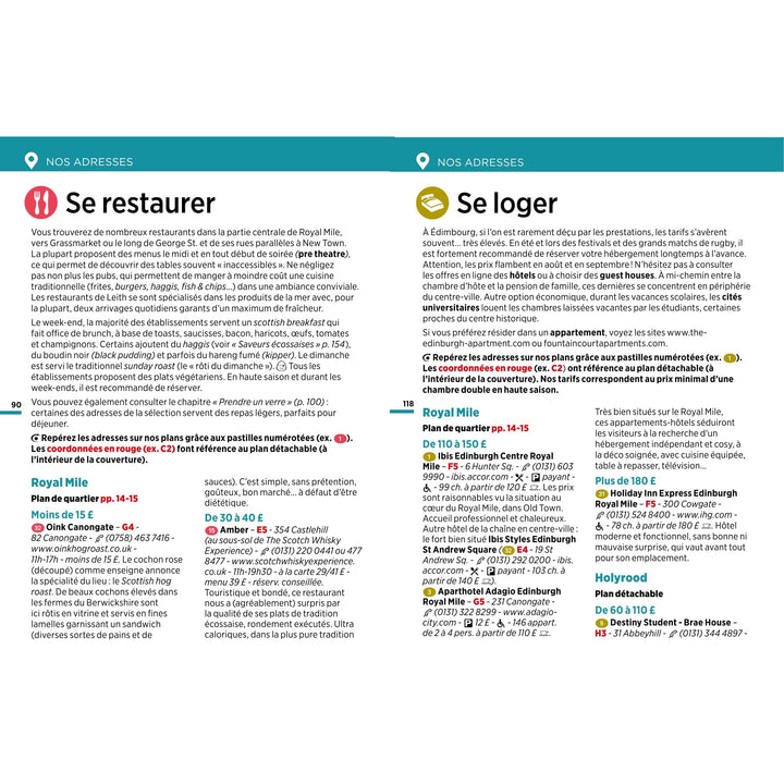 Guide Vert Week & GO - Edimbourg + plan - Édition 2023 | Michelin guide petit format Michelin 