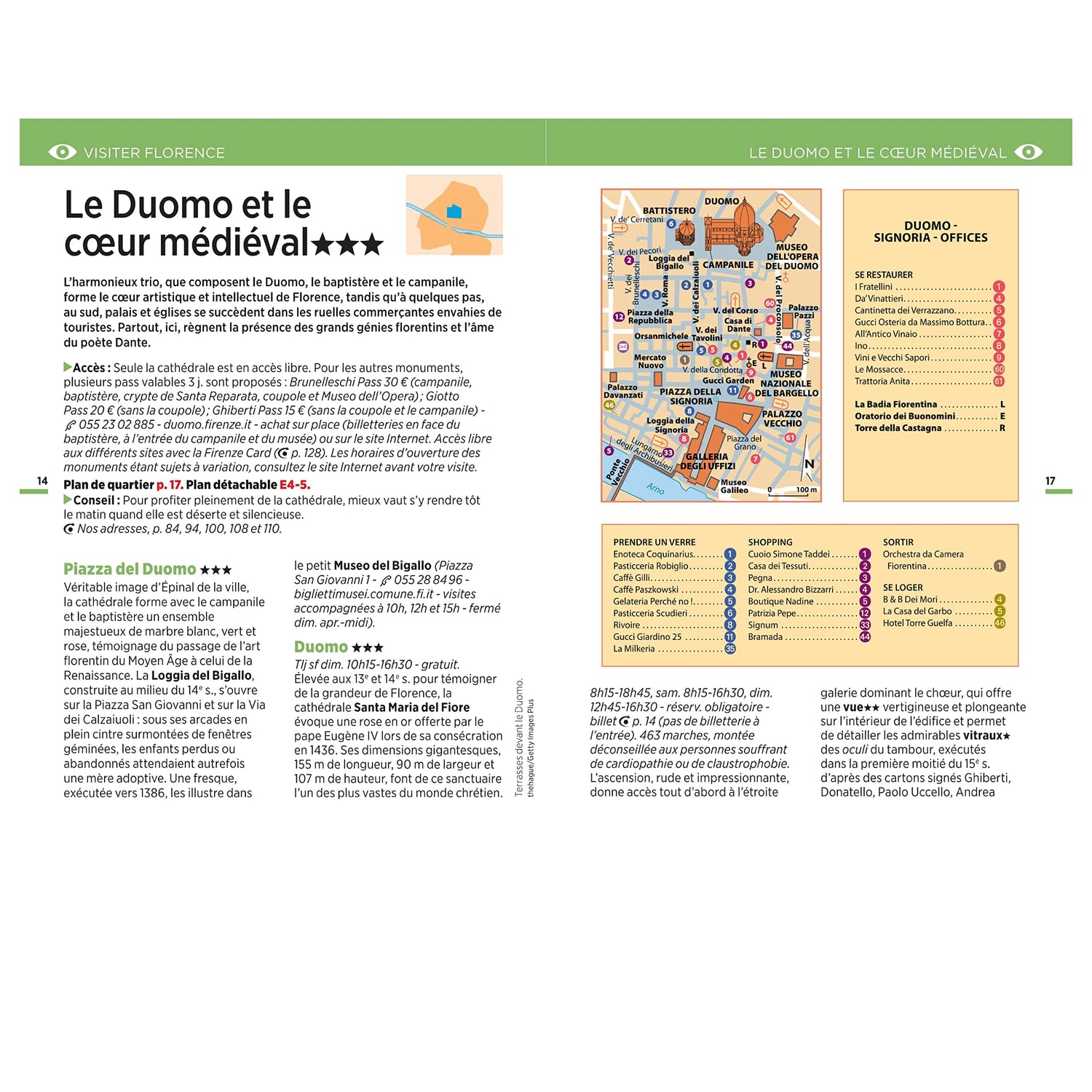 Guide Vert compact - Florence + plan | Michelin guide de voyage Michelin