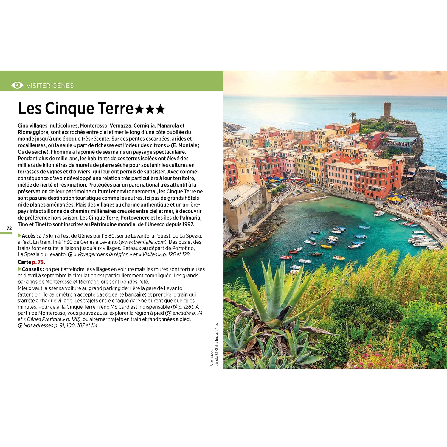 Guide Vert compact - Gênes, Cinque Terre & Portofino - Édition 2025 | Michelin guide de voyage Michelin