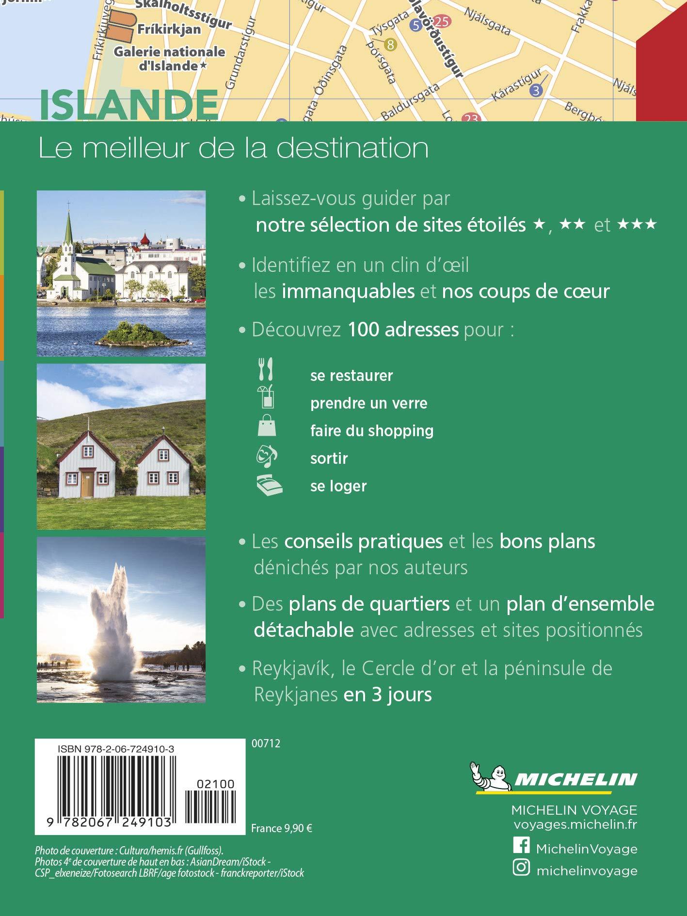 Guide Vert Week & GO - Islande : Reykjavik, Cercle d'or, Lagon bleu - Édition 2021 | Michelin guide de voyage Michelin 