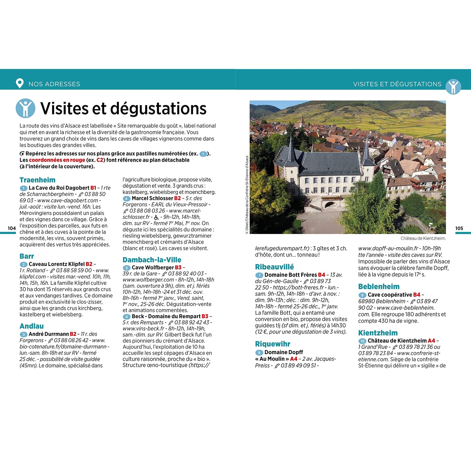 Guide Vert Week & GO - la Route des vins d'Alsace - Édition 2023 | Michelin guide de voyage Michelin