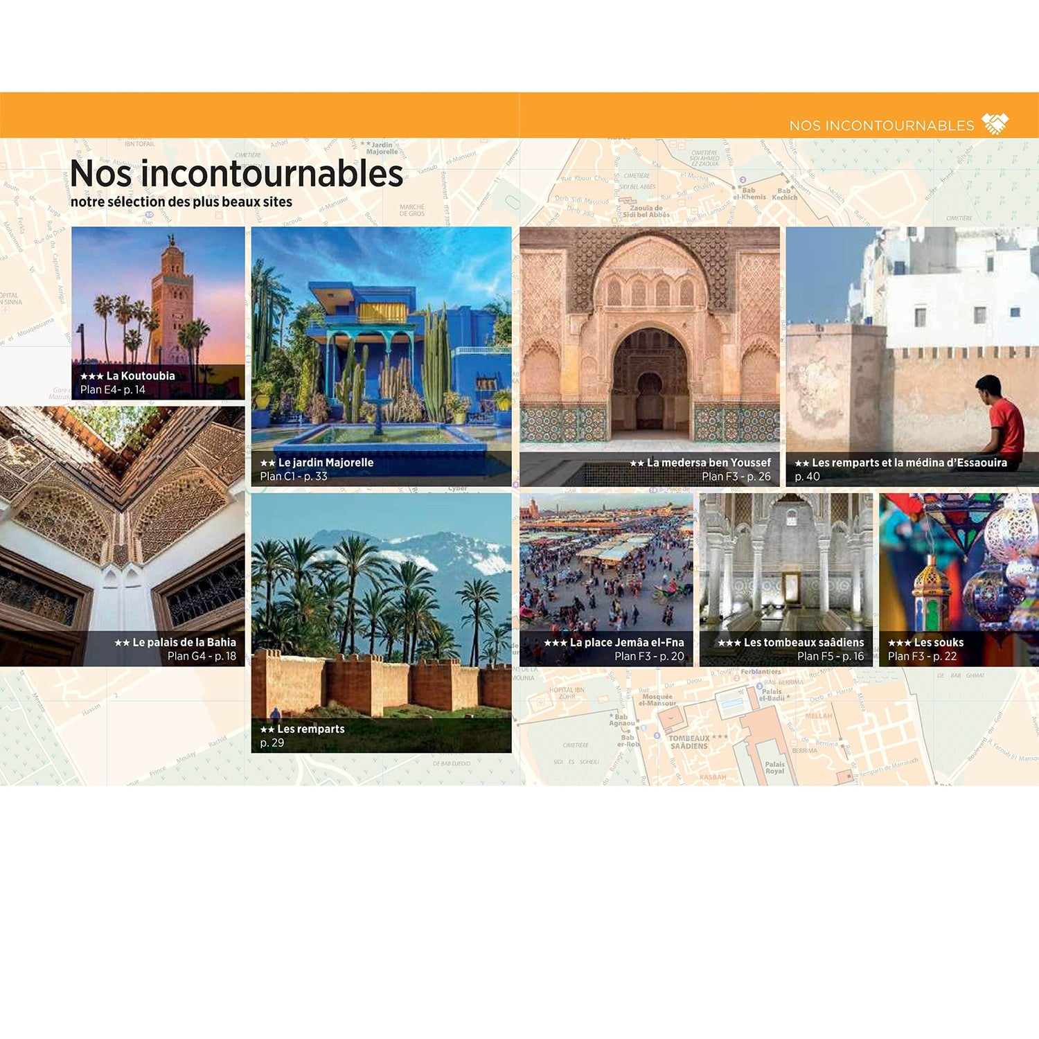 Guide Vert compact - Marrakech et Essaouira + plan - Édition 2024 | Michelin guide de voyage Michelin