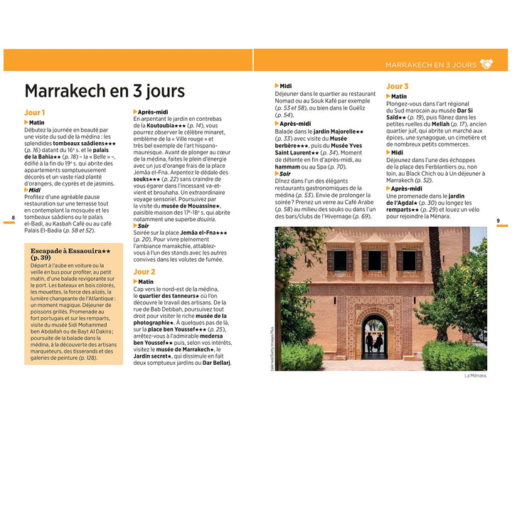 Guide Vert Week & GO - Marrakech et Essaouira + plan | Michelin guide de conversation Michelin 